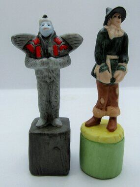 1995 Star Jars Set of The Scarecrow and Flying Monkey Salt and Pepper Shakers